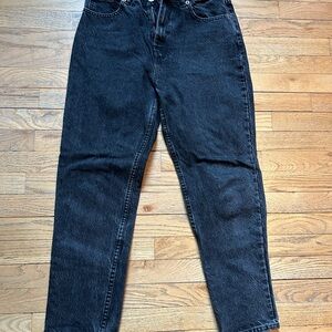 Zara Women's Relaxed Black Jeans